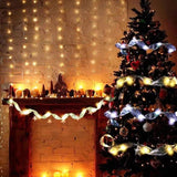 Easter Lights String Decorations Gold String Lights 26ft (2x13ft) 80 LED Lights with Wire Ribbon Bows Lights （gold and silver） In Australia - Darrahopens