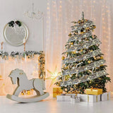 Easter Lights String Decorations Gold String Lights 26ft (2x13ft) 80 LED Lights with Wire Ribbon Bows Lights （gold and silver）