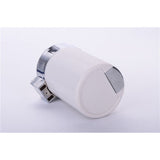 Travel Cigarette Ashtray Car Auto Portable Smokeless Cup Holder Cylinder With LED Light Lid Battery (Black and White)