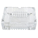 Ashtray, Large Glass Ashtray for cigarette cigar, Clear Crystal Ash trays Outdoor Glass Spuare Ashtrays (6x6inch) In Australia - Darrahopens