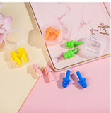 5 Pairs Waterproof Earplugs Silicone Swimming Earplugs Noise Cancelling Ear Plugs with Storage Box for Swimming Sleeping Snoring