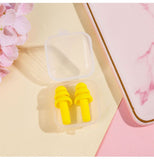 5 Pairs Waterproof Earplugs Silicone Swimming Earplugs Noise Cancelling Ear Plugs with Storage Box for Swimming Sleeping Snoring