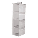 Hanging Closet Organizer and Storage 4-Shelf Shelves Wardrobe Clothes Organization Closets Shelf Multi-layer （3pcs）