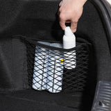 Pouch Bag Storage Mesh Net with Adhesive Tape Netting Pocket Universal Mesh Cargo Net for Car Trunk House Boats, 25cmx30cm