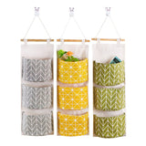 3Pcs Wall Hanging Storage Bag，Waterproof Over The Door Closet Organizer Linen Hanging Pocket Organizer Width Pockets for Bedroom In Australia - Darrahopens