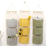 3Pcs Wall Hanging Storage Bag，Waterproof Over The Door Closet Organizer Linen Hanging Pocket Organizer Width Pockets for Bedroom In Australia - Darrahopens