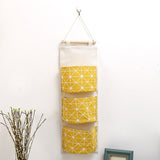 3Pcs Wall Hanging Storage Bag，Waterproof Over The Door Closet Organizer Linen Hanging Pocket Organizer Width Pockets for Bedroom