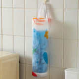 Reused Grocery Bag Shopping Plastic Bags Dispenser Wall Mount Hanging Storage Trash Hanging Bag Kitchen