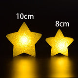 Battery Operated Night Light Star Shaped Desk Handheld Lamp for Kids, Child, Girl Gift,for Kids Girls Boys Yellow 8 cm and 10cm In Australia - Darrahopens