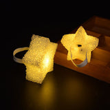 Battery Operated Night Light Star Shaped Desk Handheld Lamp for Kids, Child, Girl Gift,for Kids Girls Boys Yellow 8 cm and 10cm In Australia - Darrahopens