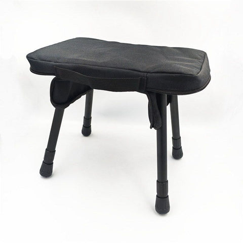 Small Folding Camping Table Portable - Adjustable Height Table with Collapsible Stool and Mesh Layer Foldable Table Lightweight
