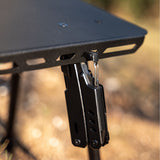 Small Folding Camping Table Portable - Adjustable Height Table with Collapsible Stool and Mesh Layer Foldable Table Lightweight