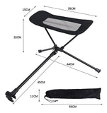 Universal Folding Camping Chair Foot Rest Ottoman Portable Recliner Lazy Retractable Footstool Leg Rest Chair for Hiking Fishing