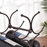 Wine Rack for Countertop,Wine Storage Shelf for Pantry Cabinet,can Hold 6 Bottles,6 Bottles Countertop Stainless Steel Metal