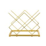 Wine Rack Countertop -5 Bottle Freestanding Modern Gold Metal Small Wine Rack Tabletop Wine Bottle Holder Stand for Cabinet Pantry In Australia - Darrahopens