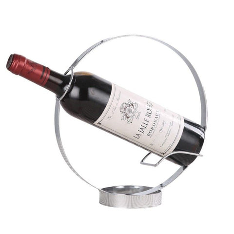 Wine Holder Wine Rack Metal Wine Bottle Storage Shelf -Countertop Crafts Home Decorations Interior,bronze,Silver（2pcs） In Australia - Darrahopens