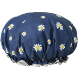 Shower Cap with elastic band, Shower Bonnet, Double Waterproof Layers Bathing Hat, Large, for Women Ladies Spa Salon Long Hair In Australia - Darrahopens