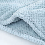 Microfiber Hair Towel 2 Packs, Hair Drying Towel with Button, Super Absorbent Hair Towel Turban, Fast Drying Hair (white, Blue) In Australia - Darrahopens