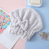 Microfiber Hair Drying Towels Head wrap with Bow-Knot Shower Cap Hair  hairWrap Bath Cap for Curly Long & Wet Hair Gift （4pcs） In Australia - Darrahopens