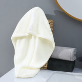 Microfiber Hair Towel,Super Absorbent Hair Turbans for Frizz Head Towels Wrap Drying Towels with Button for Long,Curly （3pcs）