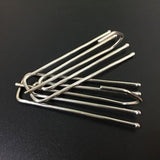 2 Pcs Pinch Pleat Curtain Hooks for Drapes, 4 Prongs Stainless Steel Pleated Tape Curtain Drapery Hooks/Clips/Pin/Clamp