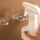 2 Pcs Spray Bottle Hangers, Wall Mounted Adhesive Spray Bottle Holders Multi Functional Shower Curtain Rod Holder In Australia - Darrahopens