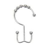 Rust Resistant Metal Double Glide Shower Hooks Rings for Bathroom Shower Rods Curtains, Set of 6 Hooks - Nickel In Australia - Darrahopens