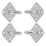 Heavy Duty Hammock Kits & Ceiling Hook Diamond Pad Eye Plates, 304 Stainless Steel & Black Zinc Galvanized Steel Corrosion（4pcs） In Australia - Darrahopens