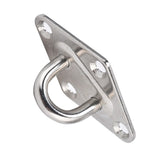 Heavy Duty Hammock Kits & Ceiling Hook Diamond Pad Eye Plates, 304 Stainless Steel & Black Zinc Galvanized Steel Corrosion（4pcs）