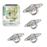 Heavy Duty Hammock Kits & Ceiling Hook Diamond Pad Eye Plates, 304 Stainless Steel & Black Zinc Galvanized Steel Corrosion（4pcs） In Australia - Darrahopens