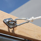 Sun Shade Sail Hardware Kit - Super Heavy Duty - for Square and Rectangle Sun Shade Sail Rectangle Square Shade Sail Outdoor In Australia - Darrahopens