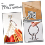 2pcs Fixed Square Door Catch Stainless Steel Eye Plate Hammock Hooks Pad Eye Concrete Wall Hooks Eye Bolts Ceiling Hook Ceiling
