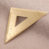 Triangle Ruler, Brass Right Angle Ruler, Protractor,Measuring Tool for Drafting Drawing Learning Math Geometry Ruler（4-piece set） In Australia - Darrahopens