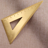 Triangle Ruler, Brass Right Angle Ruler, Protractor,Measuring Tool for Drafting Drawing Learning Math Geometry Ruler（4-piece set） In Australia - Darrahopens