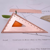 Copper Ruler Tape Measure Tool Measuring Tape Geometry Measurement Rulers Right Angle Clamp Measuring Ruler Measurement