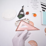 Copper Ruler Tape Measure Tool Measuring Tape Geometry Measurement Rulers Right Angle Clamp Measuring Ruler Measurement