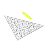 Triangular Ruler for Crafts -Triangular Geometry School Ruler Drawing Tools, Drawing Tool with Clear Protractor for Geometry（2pcs） In Australia - Darrahopens