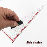 Drawing Triangle Ruler Multi-Function Drawing Design Ruler with Handle Protractor Measurement Ruler Stationery