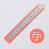 2 Pcs Stainless Steel Ruler,Straight Ruler Measuring Tool, for Engineering Office and School Metal Straight Ruler Precision