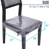 Houseables Plastic Chair Covers, Dining Chairs Fits Clear, Adjustable,Waterproof Protector, Vinyl Cover, Kids Seat Slipcover In Australia - Darrahopens
