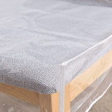 Plastic Dining Chair Covers with Backrests,Clear PVC Seat Chair Protector Waterproof Cover Chair Protector Cover with Backrests