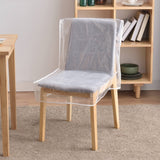 Plastic Dining Chair Covers with Backrests,Clear PVC Seat Chair Protector Waterproof Cover Chair Protector Cover with Backrests