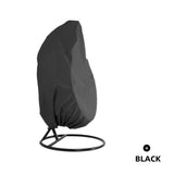 Durable Large Wicker Egg Swing Chair Covers, Waterproof Heavy Duty Weather Resisatnt Outdoor Chair Cover,(Black,Single)