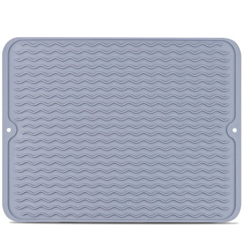 Silicone Dish Drying Mat - Non-Slip Silicone Mat Easy Clean Drying Mat Large Heat-Resistant Dish Drainer Mat for Kitchen Counter In Australia - Darrahopens