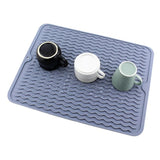 Silicone Dish Drying Mat - Non-Slip Silicone Mat Easy Clean Drying Mat Large Heat-Resistant Dish Drainer Mat for Kitchen Counter In Australia - Darrahopens