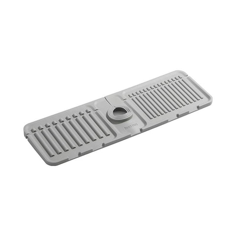 Faucet Splash Guard for Kitchen Sink Splash Guard, Ring Size Adjustable Faucet Drip Catcher Mat（One big and one small, gray） In Australia - Darrahopens