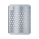 Eco-friendly Silicone Dish Drying Mat Large Reusable Non-slipping and Heat Resistant Dish Quick Drying Pad, 11.8"x7.8" （2pcs）