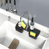 Silicone Faucet Splash Guard Mat, Faucet Water Catcher Mat Silicone Sink Mat Tray Drying Mat, Dish Sponge Holder, （2pcs） In Australia - Darrahopens