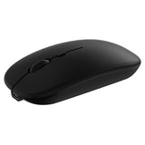 Bluetooth Mouse Rechargeable Wireless Mouse for Tablet Cell Phone Smartphone Laptop PC Computer Desktop Android Cordless (Black) In Australia - Darrahopens