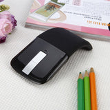 Wireless Mouse Portable Foldable Optical Mouse Ergonomic Wireless Gaming Mouse with USB Receiver Office Tools Black In Australia - Darrahopens